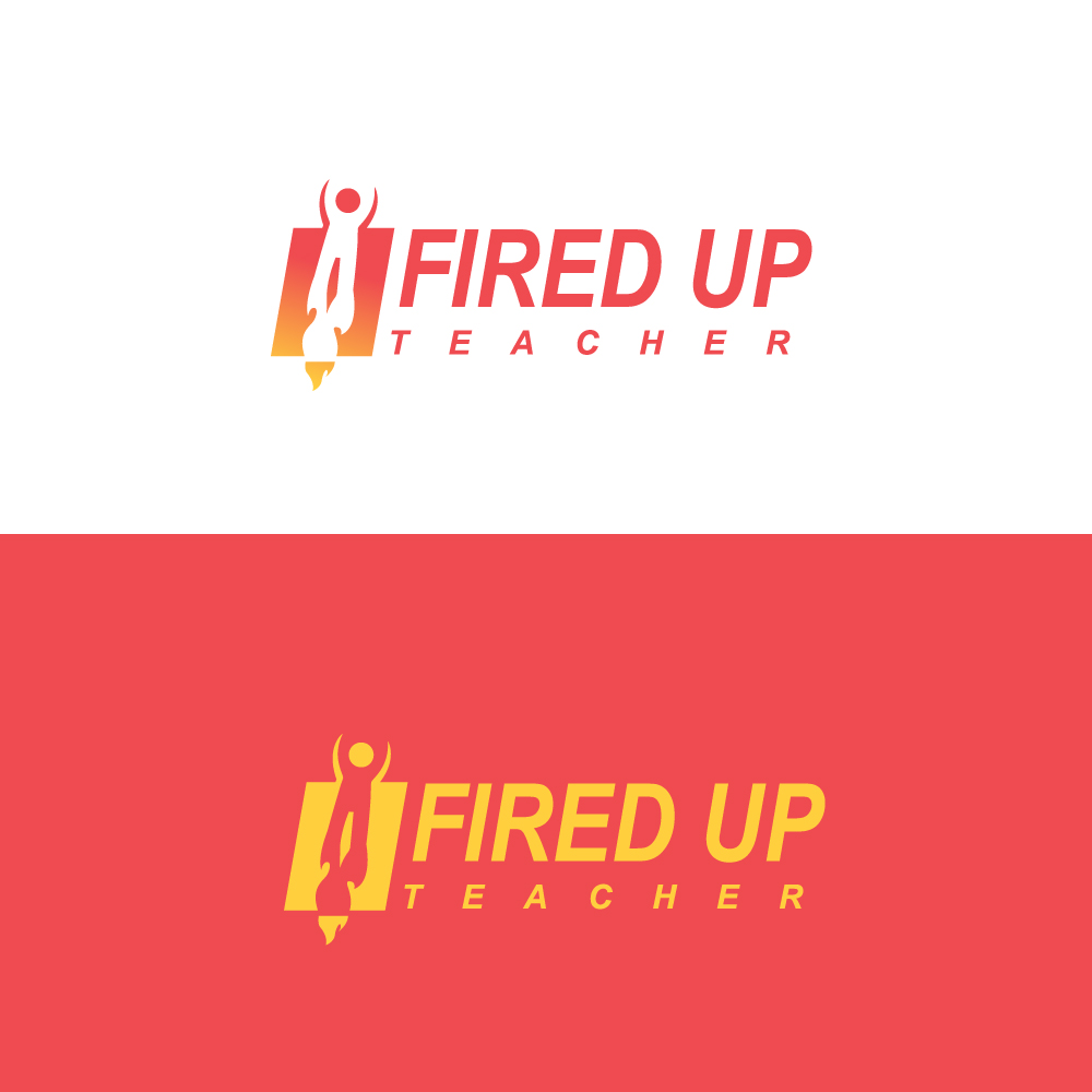 Logo Design by Sujit Banerjee for Fired Up Teacher | Design #26481310
