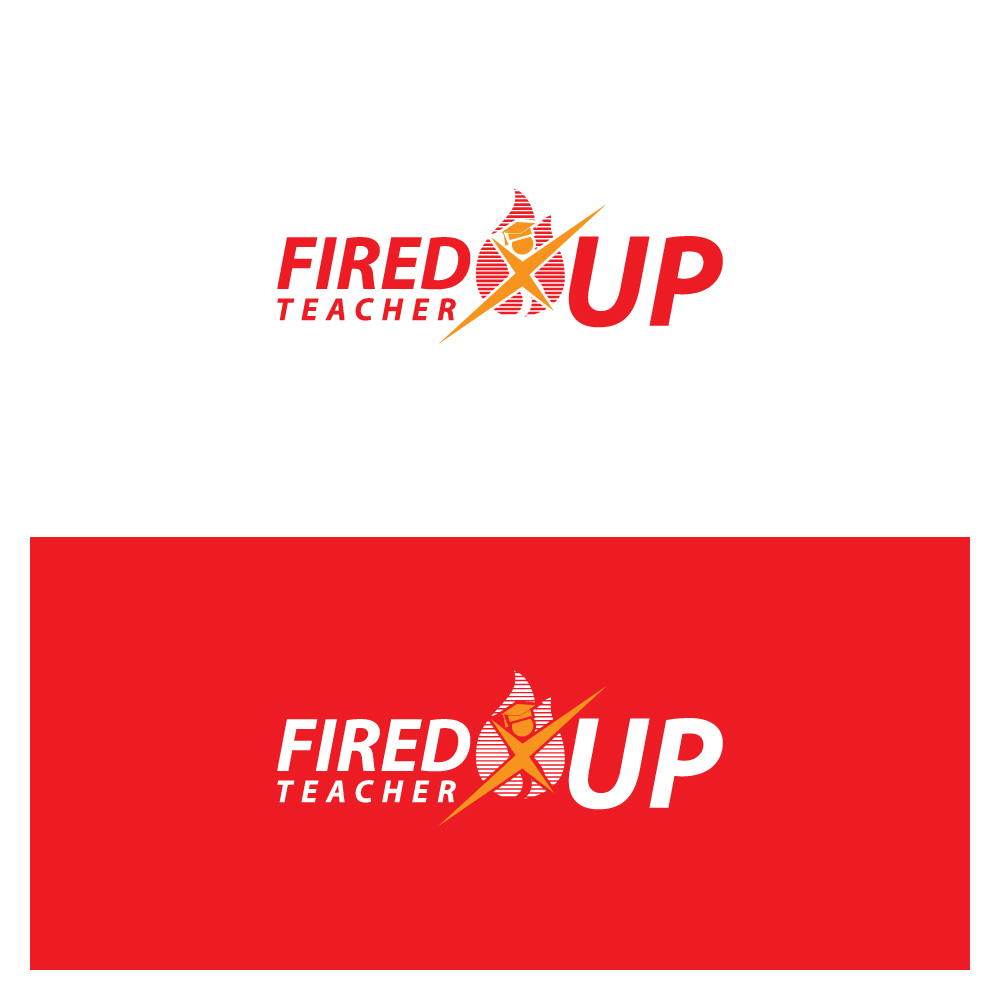 Logo Design by Sujit Banerjee for Fired Up Teacher | Design #26481311
