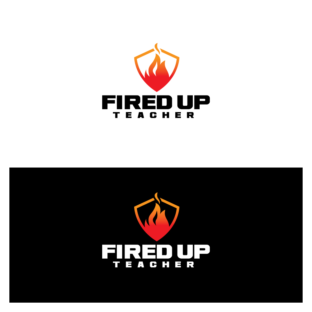 Logo Design by Sujit Banerjee for Fired Up Teacher | Design #26481312