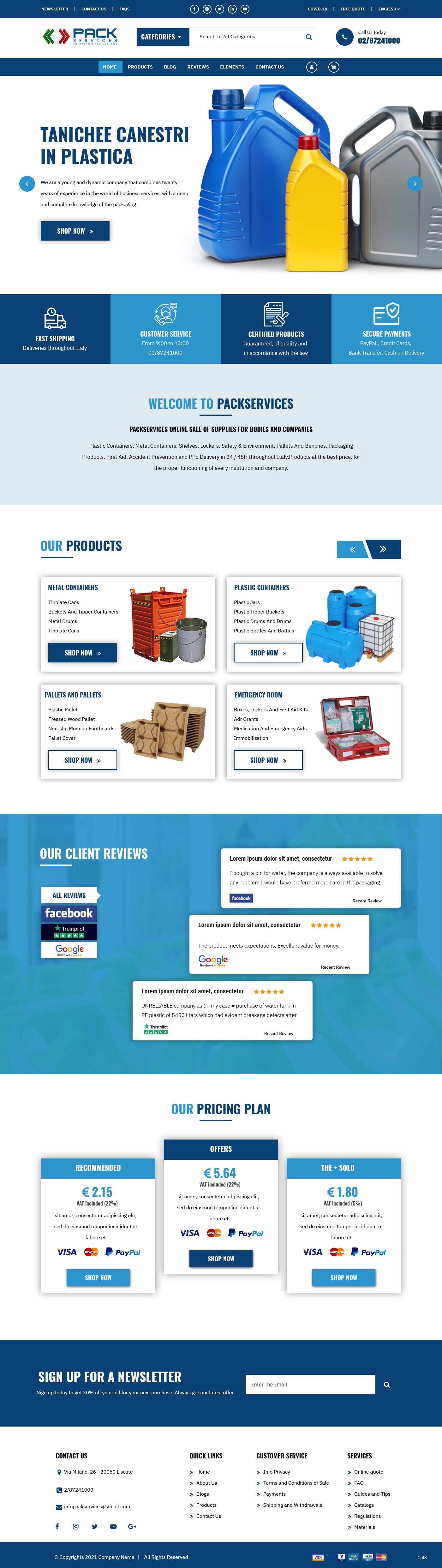 WooCommerce Design by pb for PACK SERVICES SRL | Design #26476551