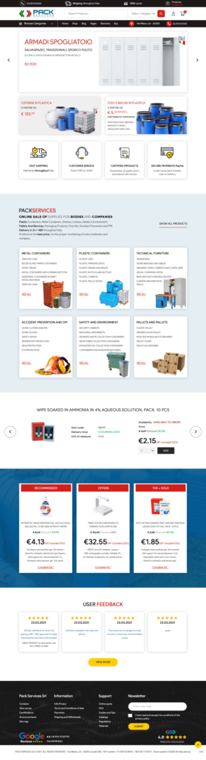 Diseño de WooCommerce por pb para PACK SERVICES SRL | Diseño: #26476553