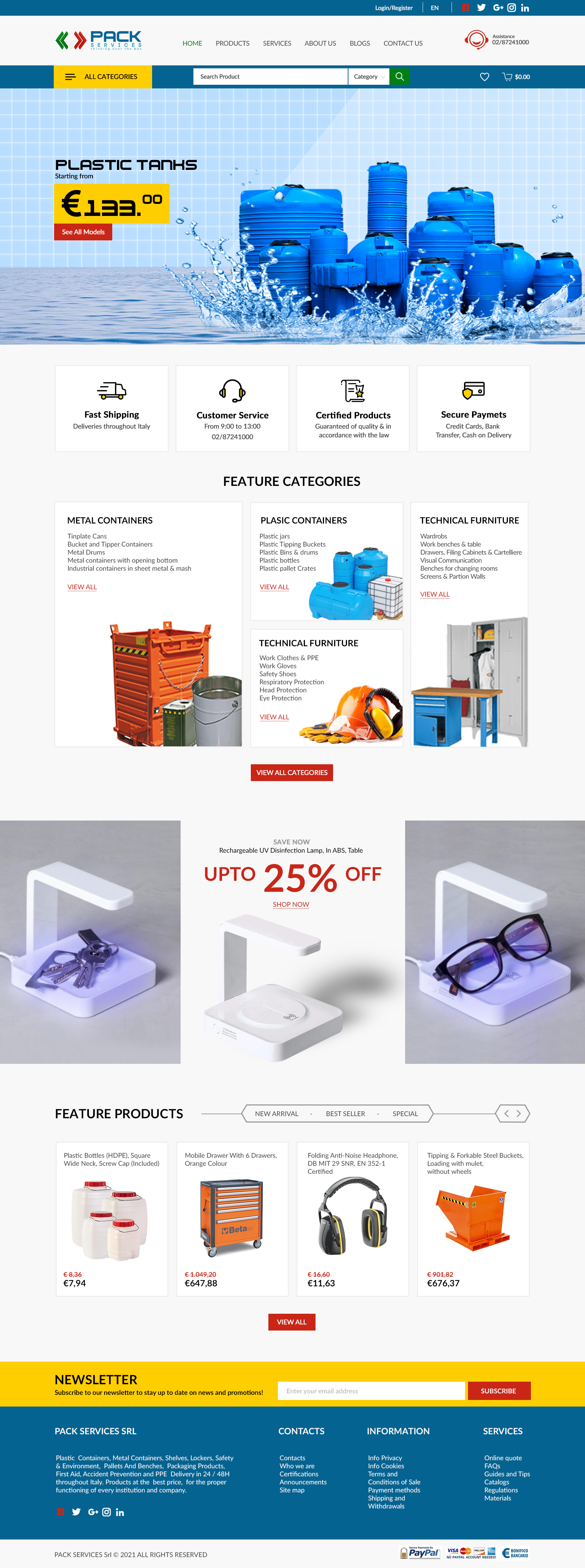 WooCommerce-Design von bdesigner9 für PACK SERVICES SRL | Design #26483325