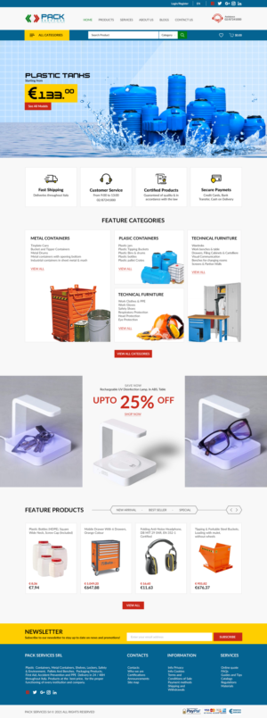 Diseño de WooCommerce por bdesigner9 para PACK SERVICES SRL | Diseño: #26483325