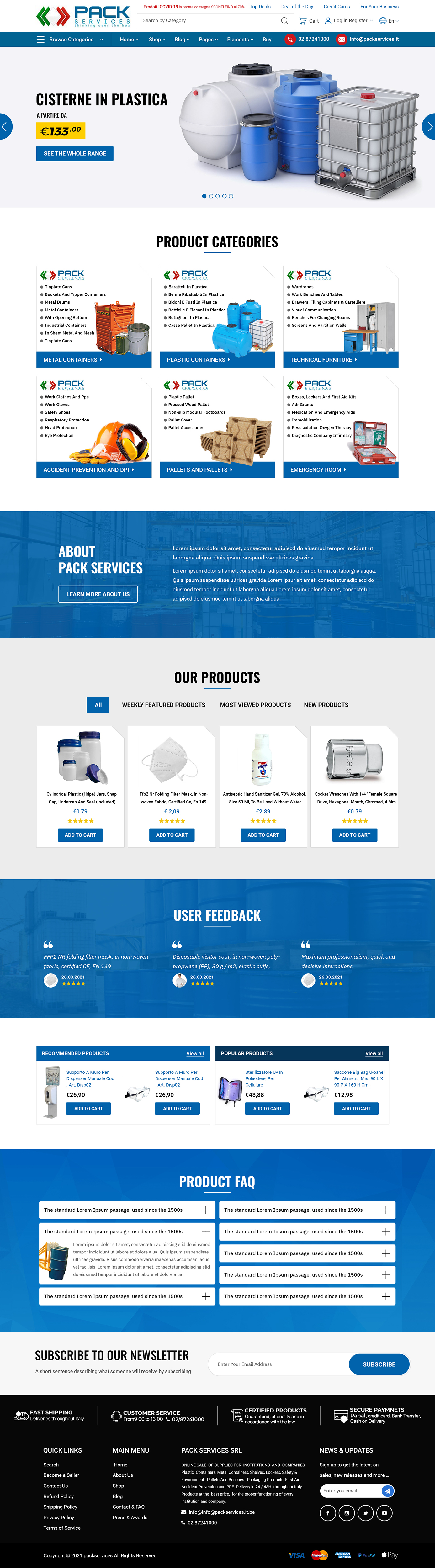 Design WooCommerce par Titan Eagle pour PACK SERVICES SRL | Design #26492819