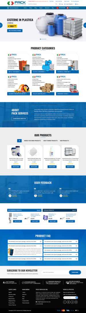 Diseño de WooCommerce por Titan Eagle para PACK SERVICES SRL | Diseño: #26492819