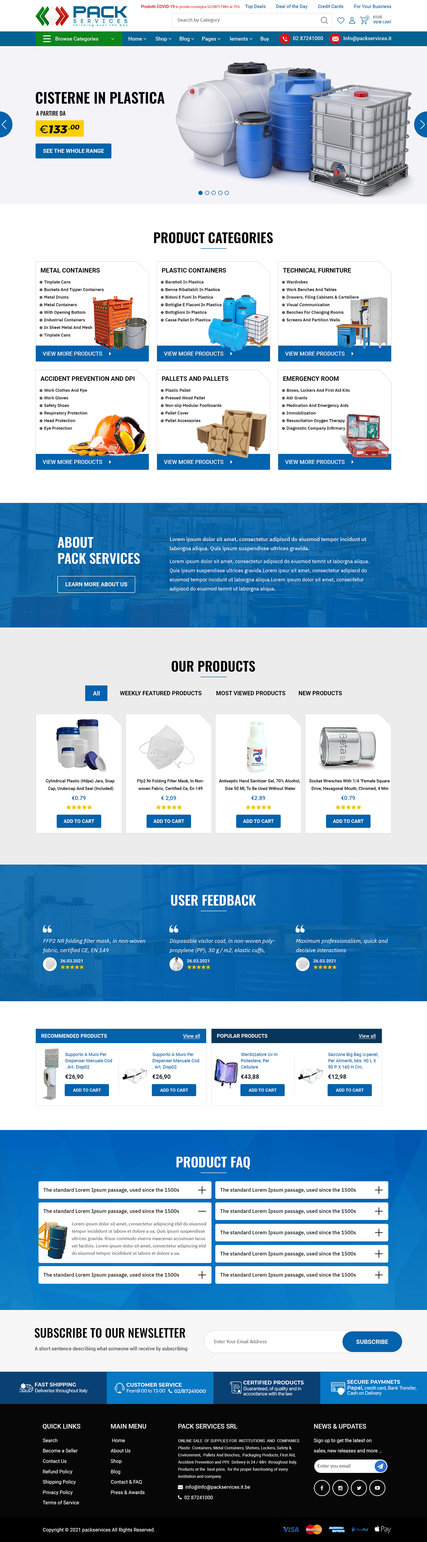 Diseño de WooCommerce por Titan Eagle para PACK SERVICES SRL | Diseño: #26502253