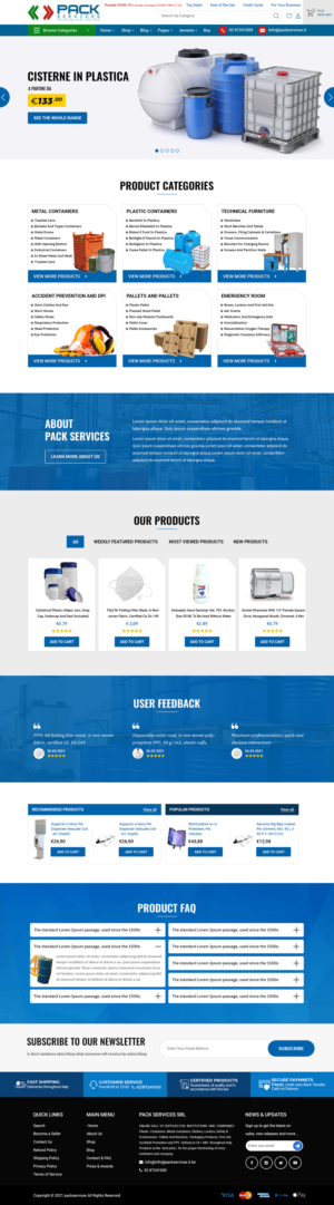 Diseño de WooCommerce por Titan Eagle para PACK SERVICES SRL | Diseño: #26506022