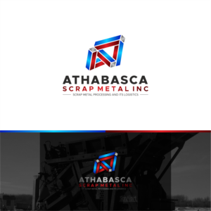 Company Name: Athabasca Scrap Metal Inc. (could also just be the initials ASM). Potential Slogan: Scrap metal processing and its logistics | Logo Design by Sibyle