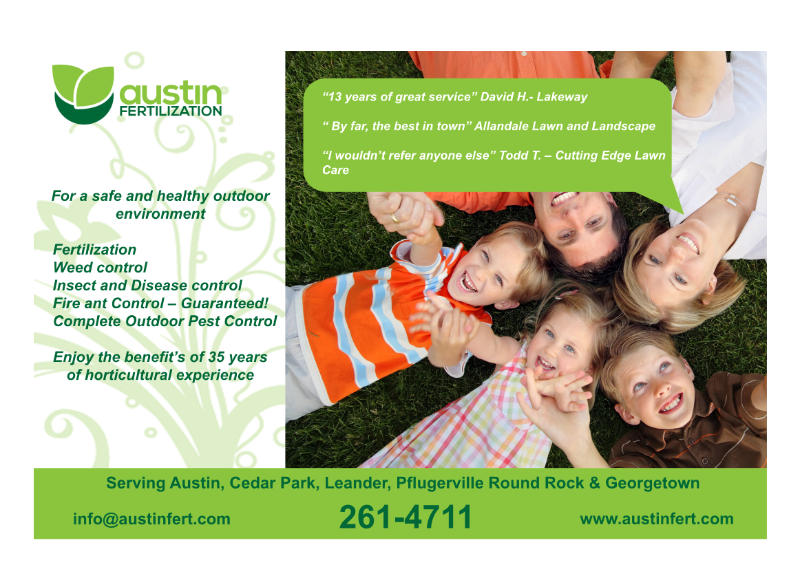 Advertisement Design by Stefan Dragos for Austin Fertilization Services LLC | Design #3085153