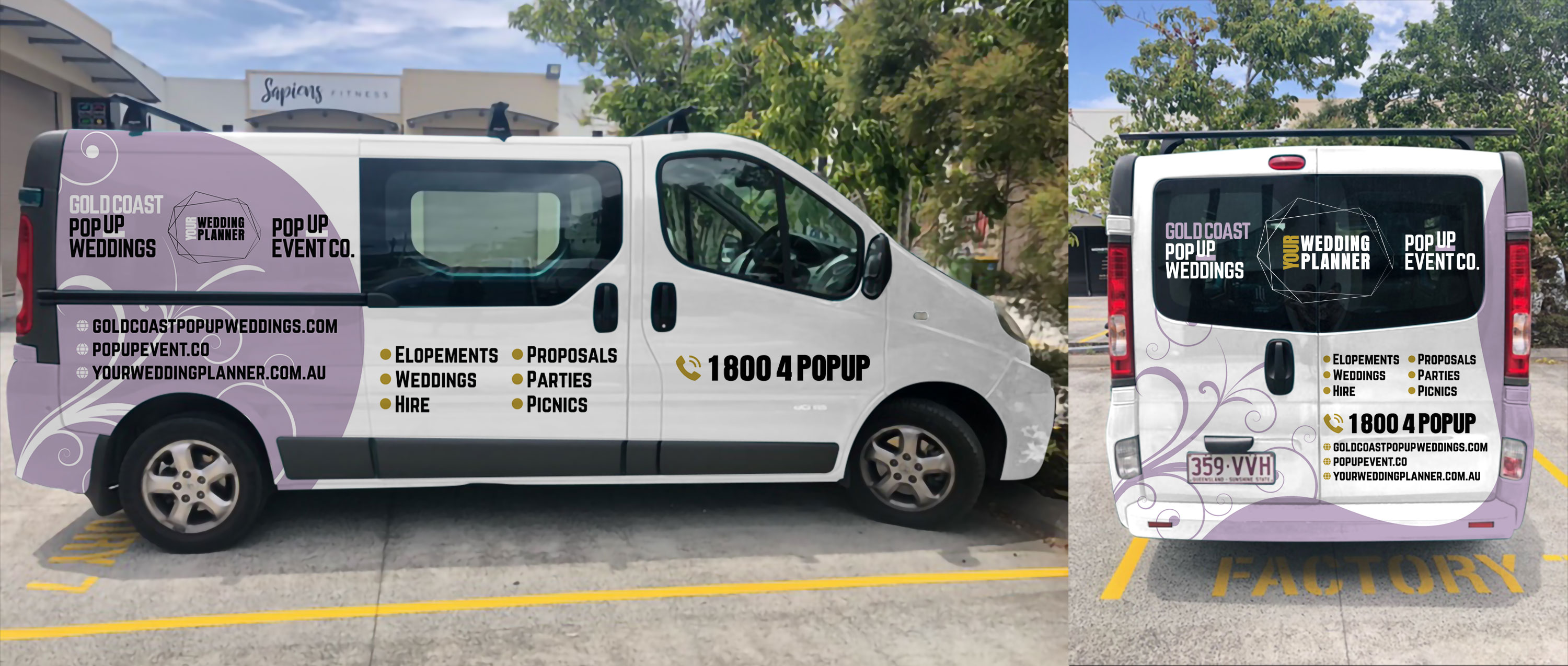 Graphic Design by DesignConnection Impressive Sol for Gold Coast Pop Up Weddings | Design: #26500527