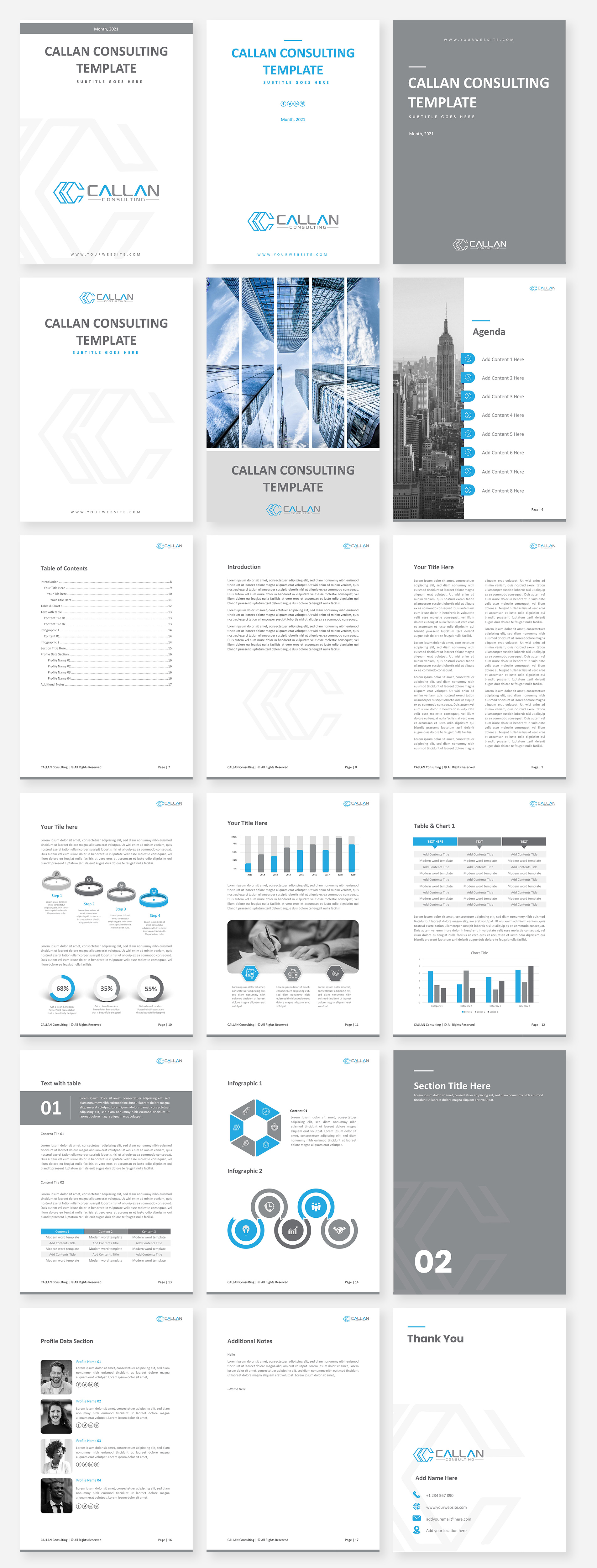 Word Template Design by Luvinda for Callan Holdings PL | Design #26477332