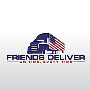Friends deliver on time, every time. | Logo Design by Jennifer©