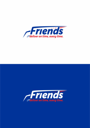 Friends deliver on time, every time. | Logo Design by Dickythx16