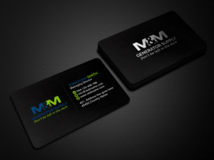 Visitenkarten-Design von Creations Box 2015 für M&M Generator Supply | Design: #26473268