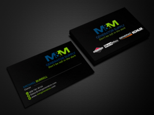 Visitenkarten-Design von Creations Box 2015 für M&M Generator Supply | Design: #26498278