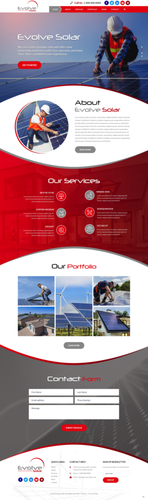 Diseño Web por pb para EvolveSolar | Diseño #26482197