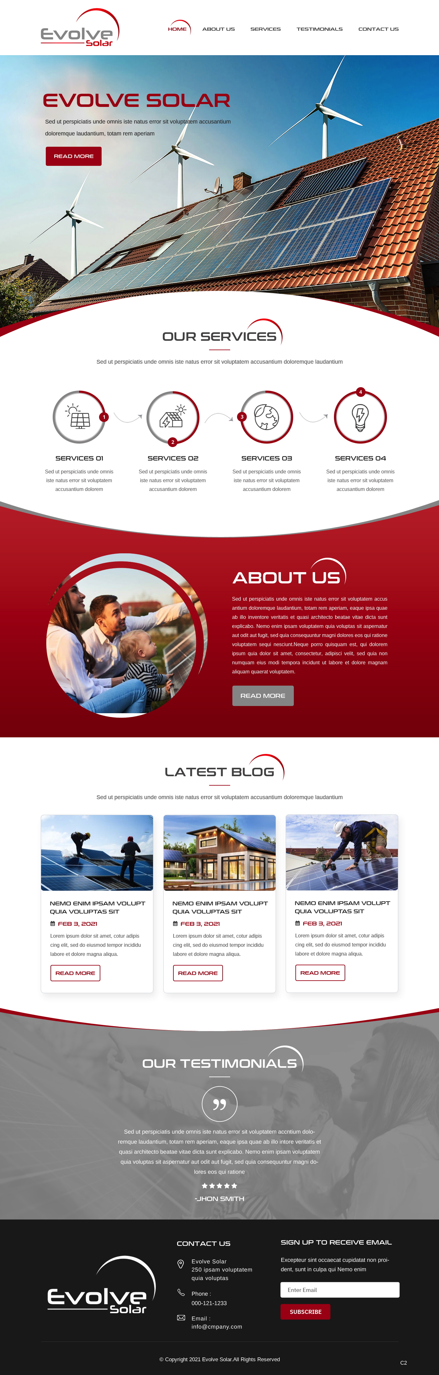 Web Design by pb for EvolveSolar | Design #26482198