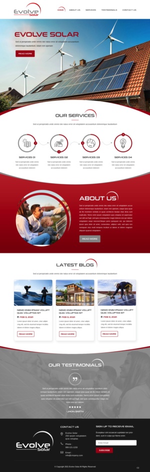 Web Design by pb for EvolveSolar | Design: #26482198