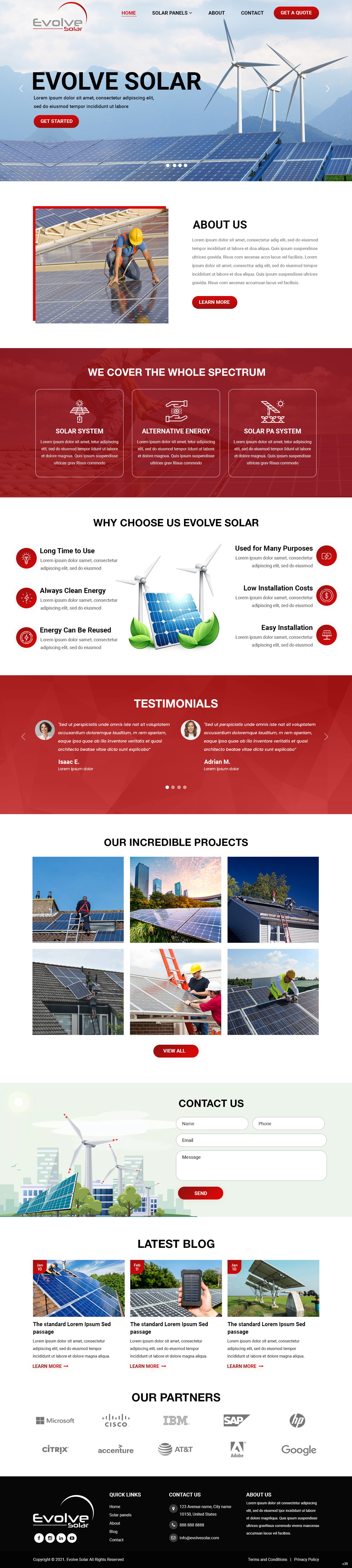 Web Design by pb for EvolveSolar | Design #26482201