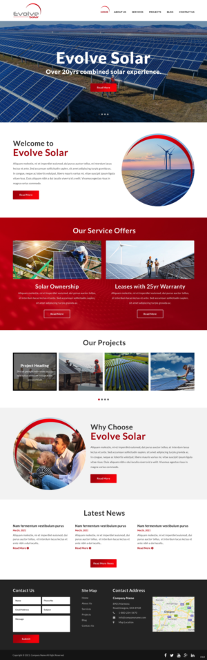 Web Design by pb for EvolveSolar | Design: #26482203