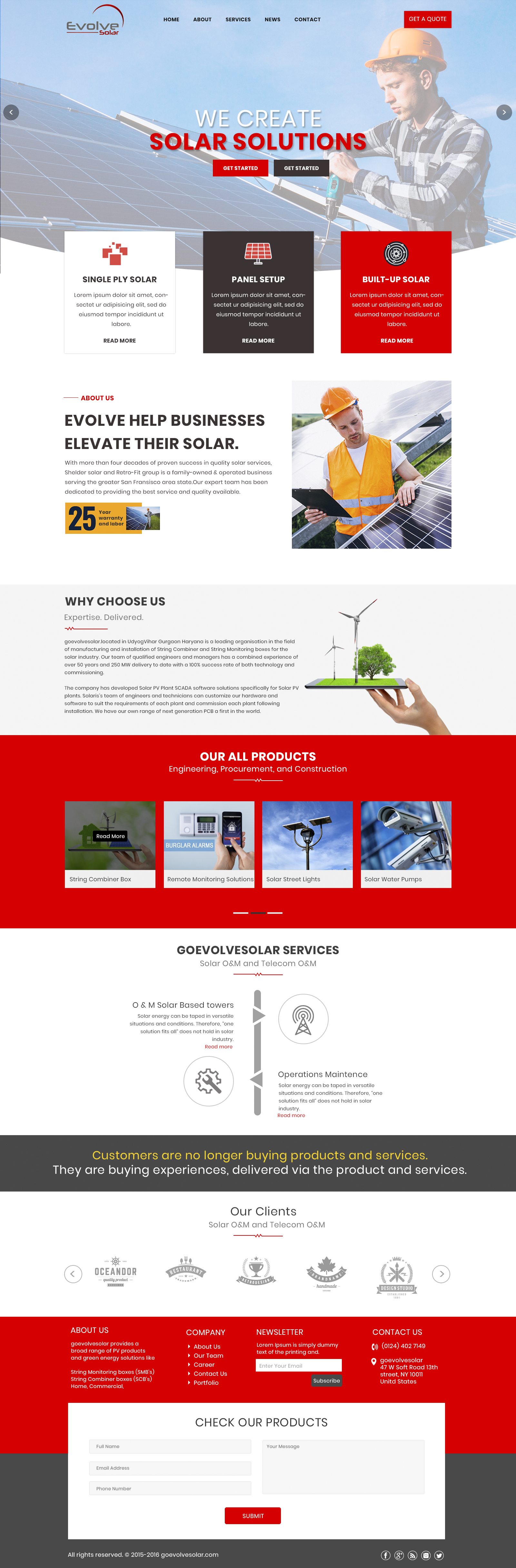 Diseño Web por Xclusive Designers para EvolveSolar | Diseño #26479640