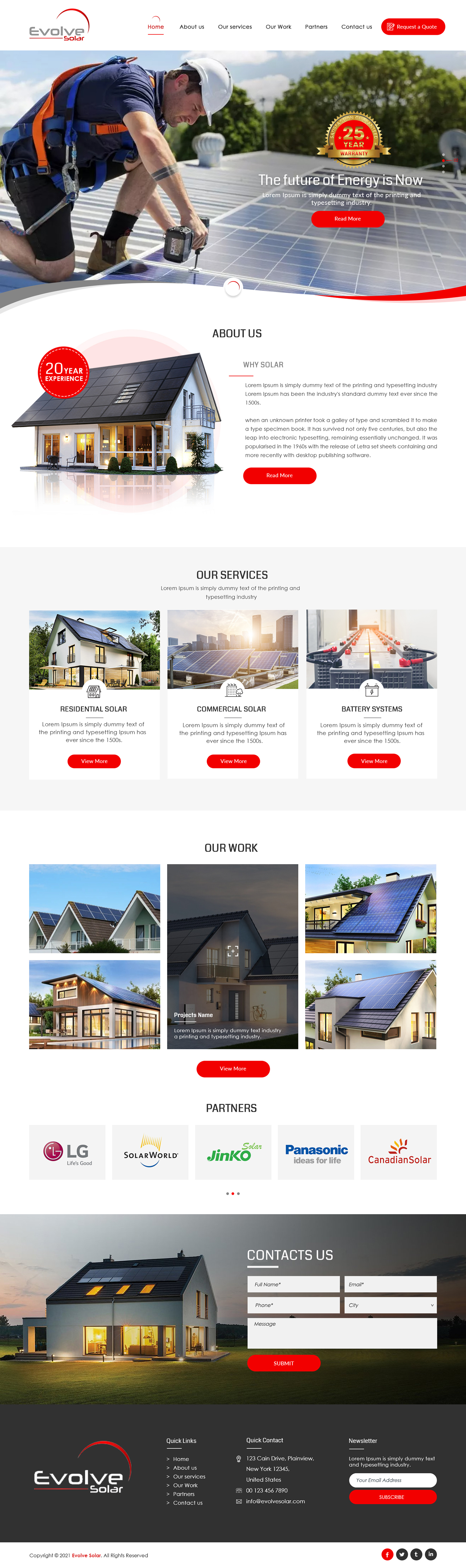 Diseño Web por bdesigner9 para EvolveSolar | Diseño #26481802