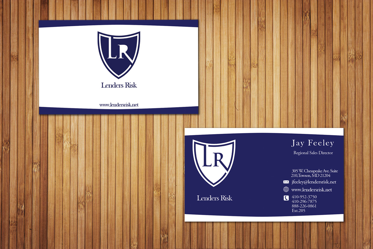 Diseño de Tarjeta de Presentación por Aysan para Lenders Risk | Diseño #3068122