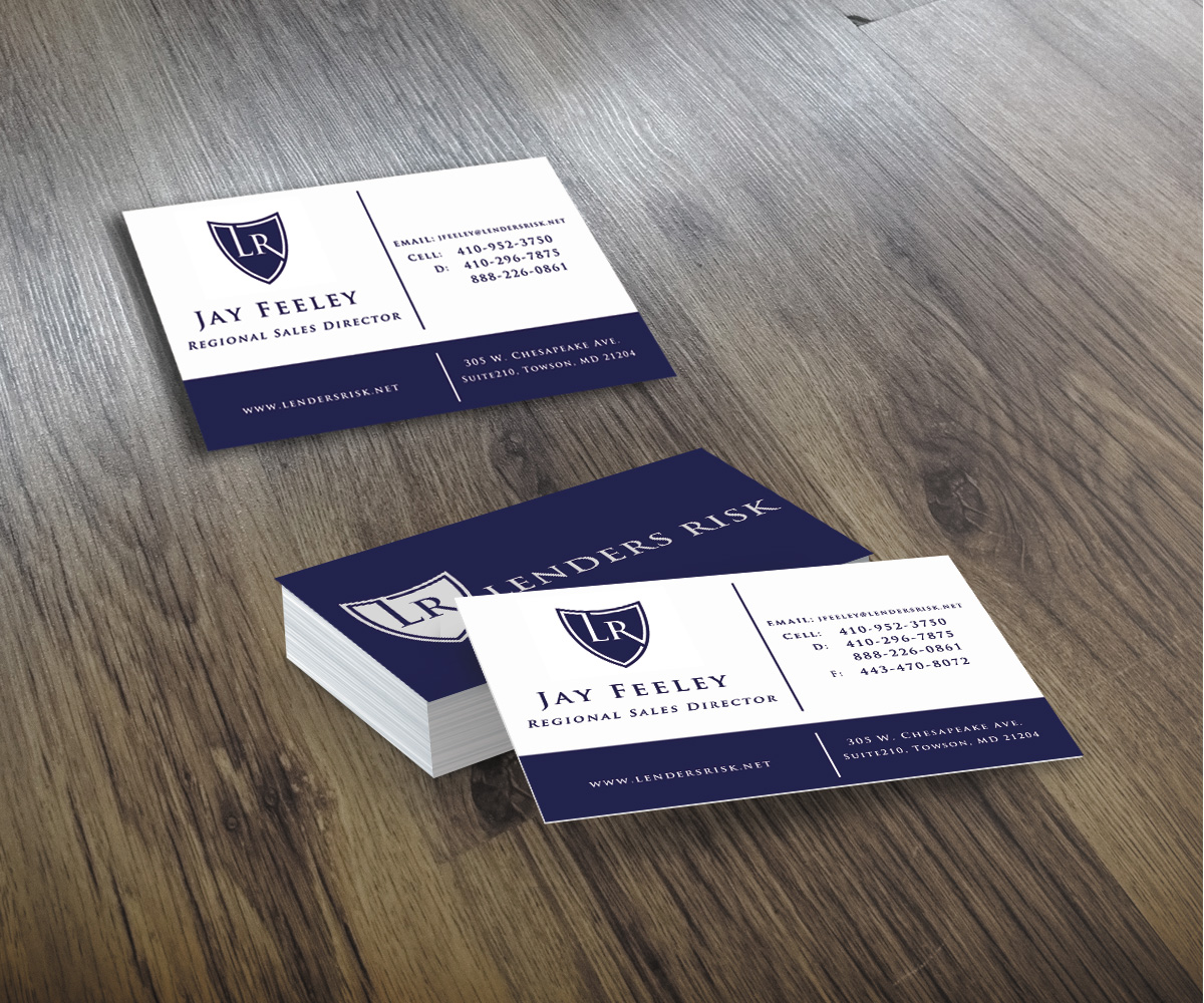 Business Card Design by franzouie19 for Lenders Risk | Design #3064462