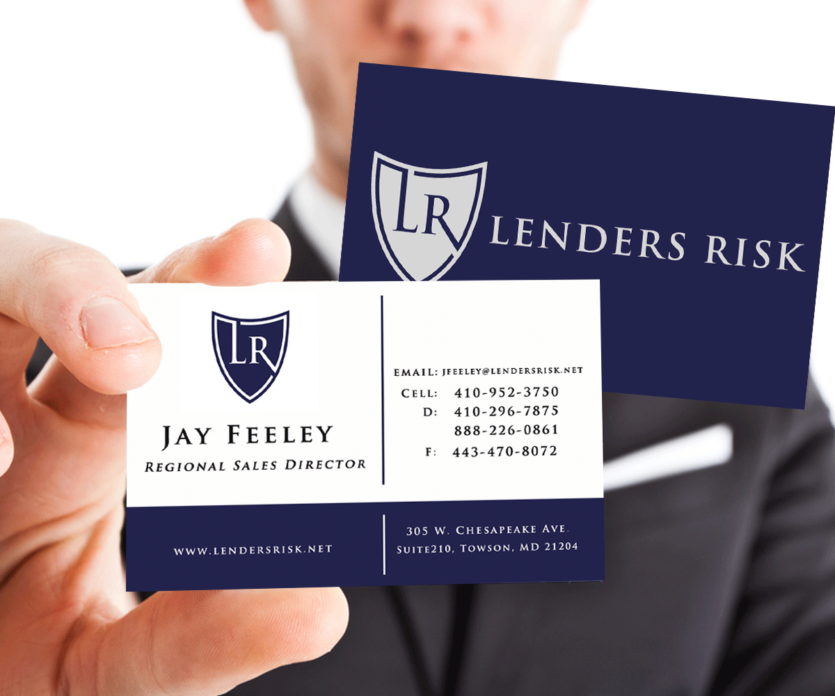 Business Card Design by franzouie19 for Lenders Risk | Design #3072235
