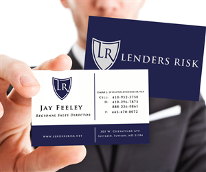 Business Card Design by franzouie19 for Lenders Risk | Design: #3072235