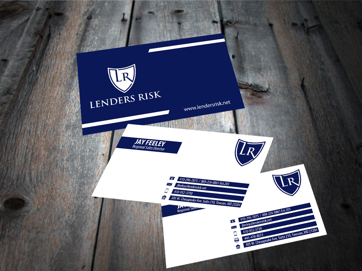 Business Card Design by Sarah Haroon for Lenders Risk | Design #3048960