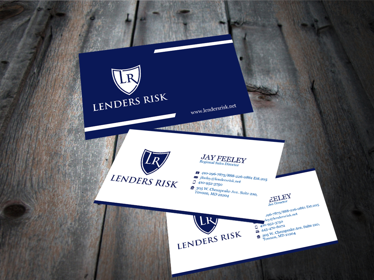 Business Card Design by Sarah Haroon for Lenders Risk | Design #3054830