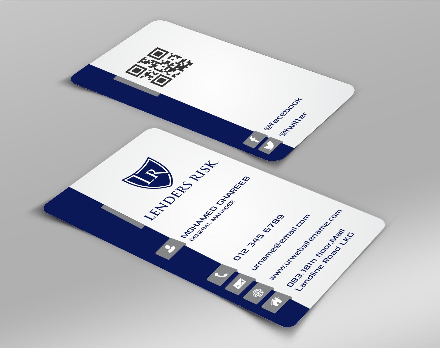 Business Card Design by AwsomeD for Lenders Risk | Design #3058360