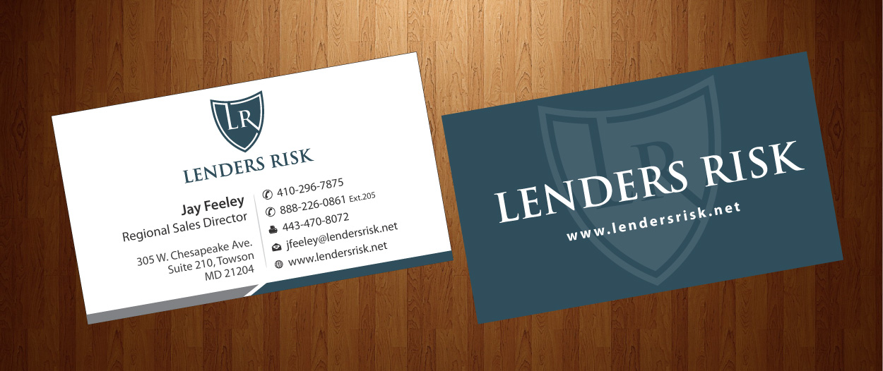 Business Card Design by HarmiDesigning for Lenders Risk | Design #3049745