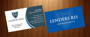 Diseño de Tarjeta de Presentación por HarmiDesigning para Lenders Risk | Diseño: #3049760