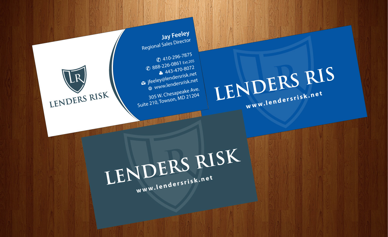 Diseño de Tarjeta de Presentación por HarmiDesigning para Lenders Risk | Diseño #3049772