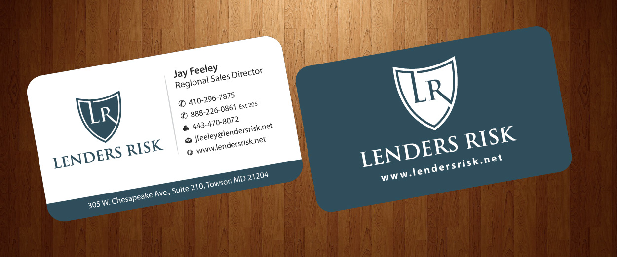 Business Card Design by harmi_199 for Lenders Risk | Design #3049797