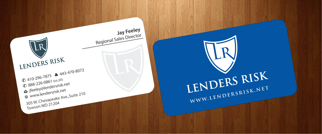 Business Card Design by HarmiDesigning for Lenders Risk | Design #3049803