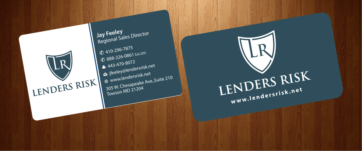 Business Card Design by harmi_199 for Lenders Risk | Design #3049813