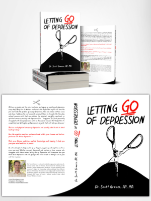 Design a cover that embodies the concept of healing by letting go of depression | Book Cover Design by Estratosphera