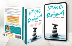 Design a cover that embodies the concept of healing by letting go of depression | Design de Couverture de Livre par hektorsty