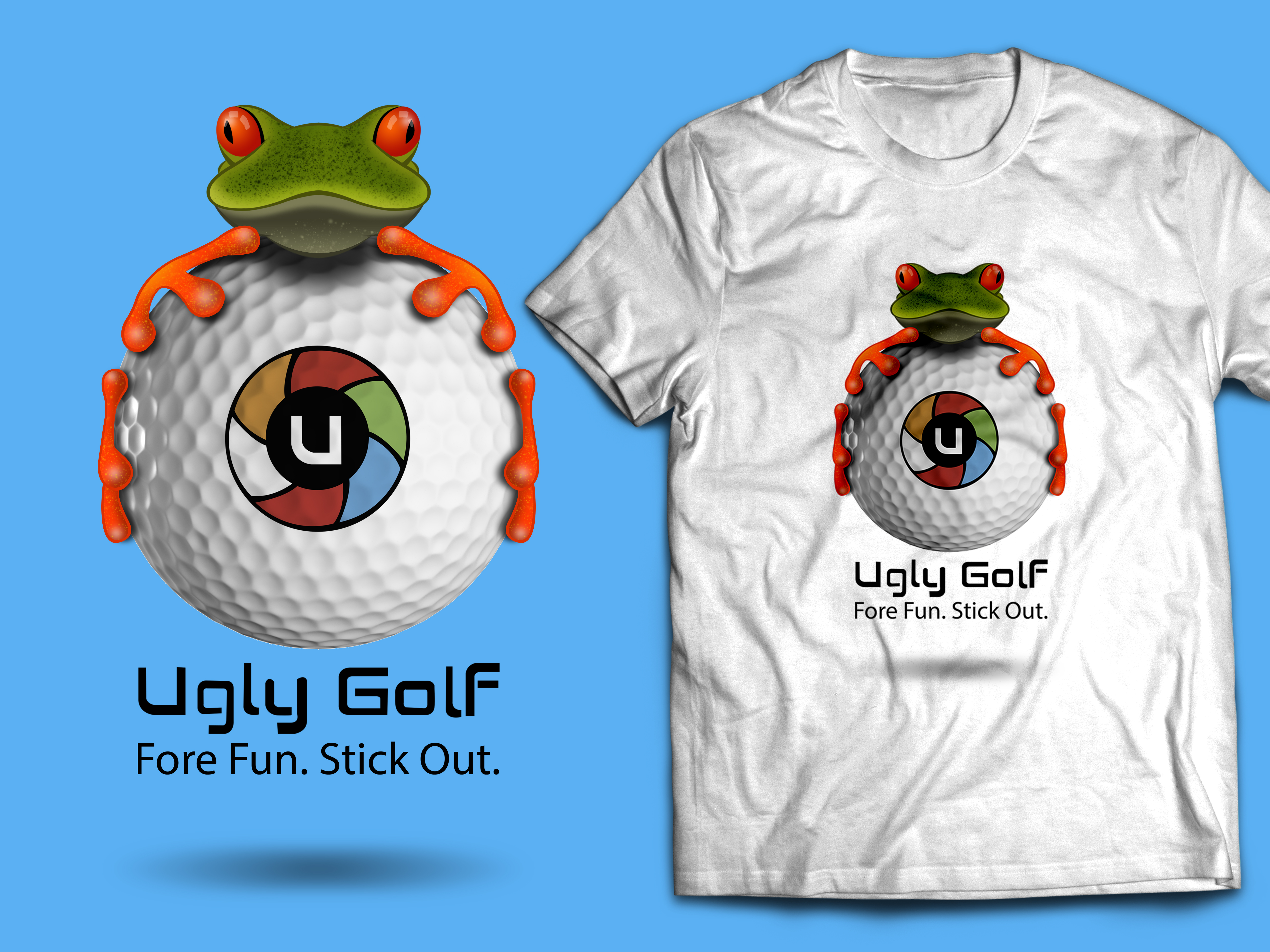 T-shirt Design by Disenio Workz for Ugly Golf | Design #26624987