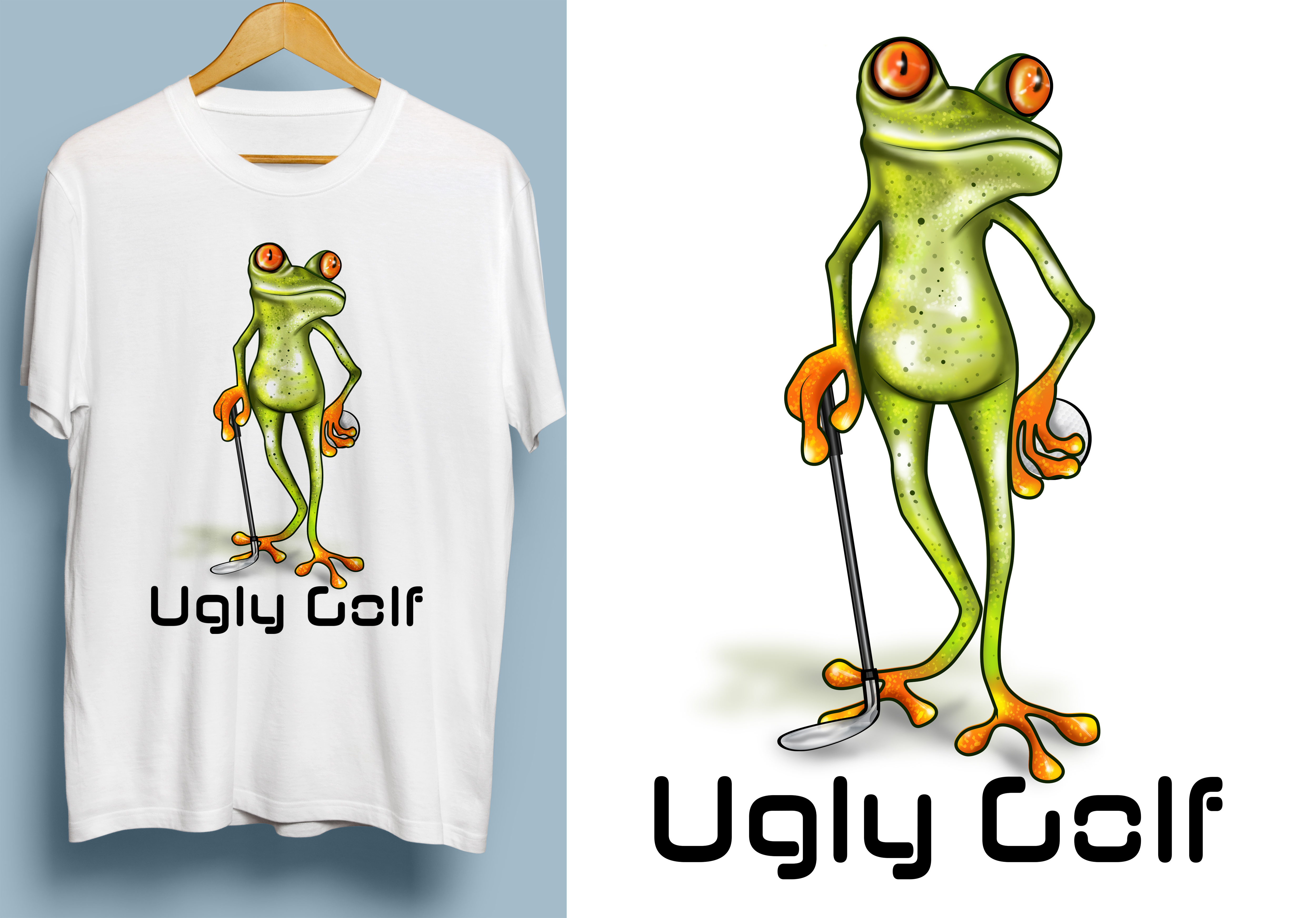 T-shirt Design by SAI DESIGNS for Ugly Golf | Design #26494136