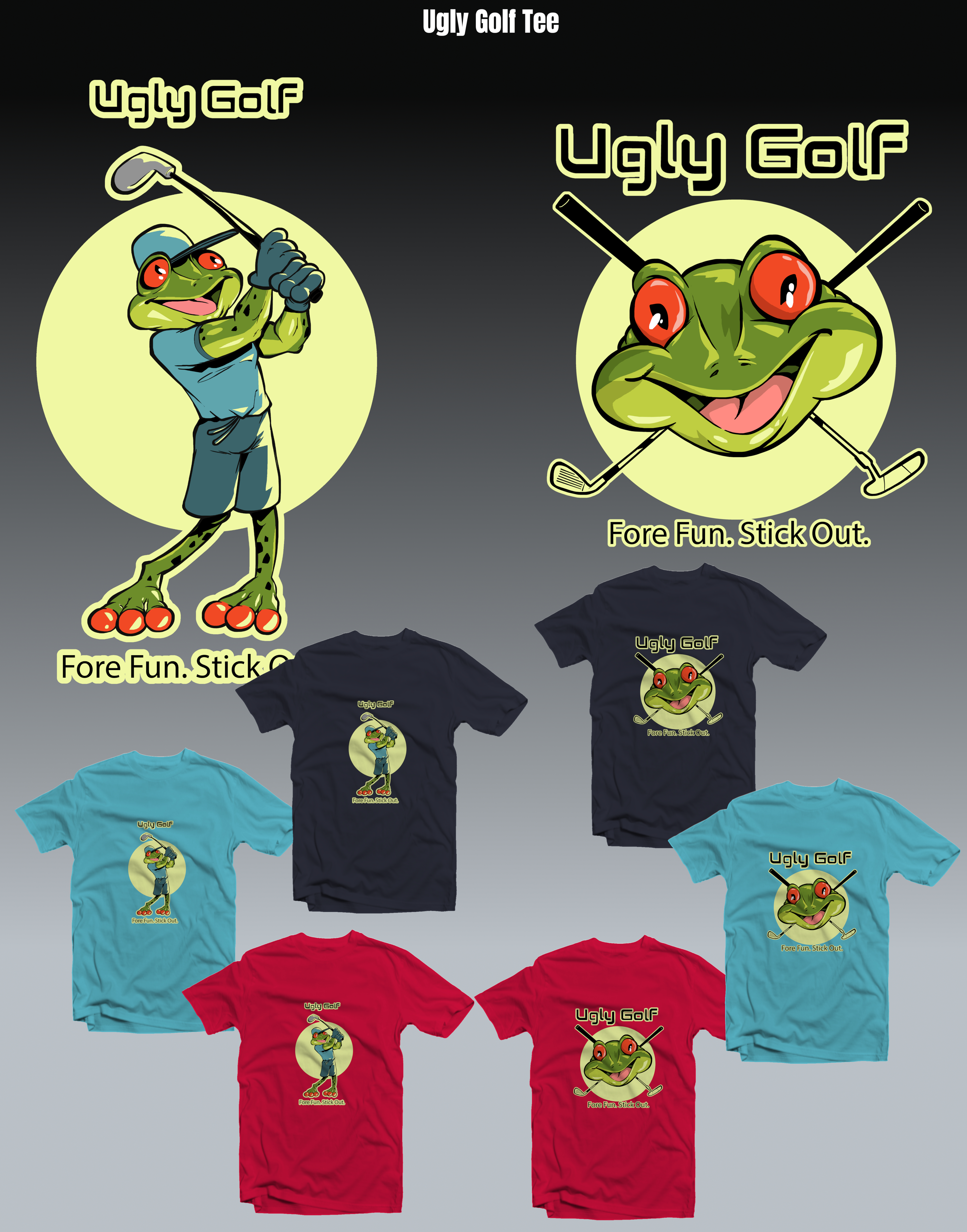 T-shirt Design by Tomi Ax for Ugly Golf | Design #26486443