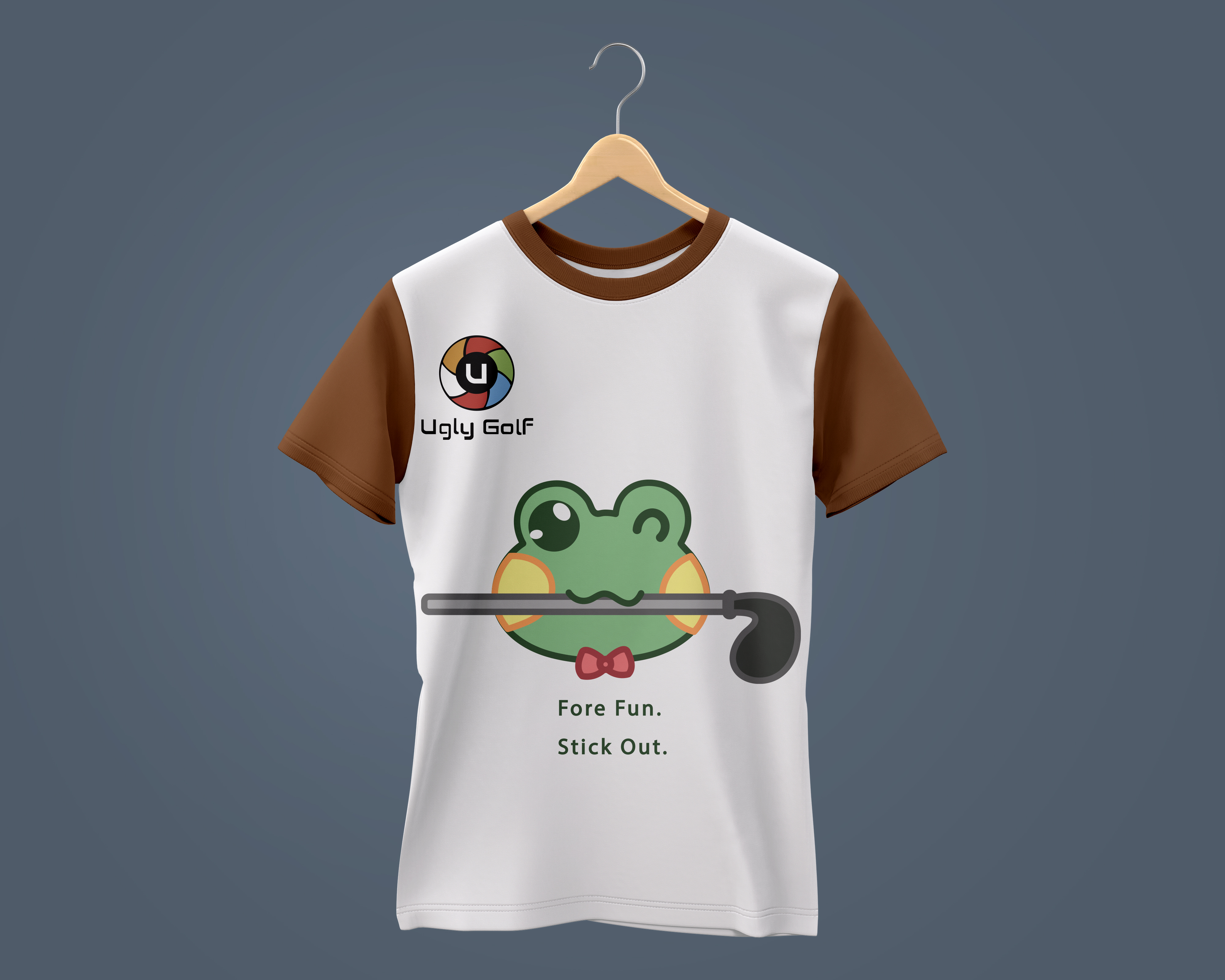 T-Shirt-Design von Kidong Characters für Ugly Golf | Design #26500594