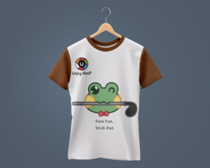 T-shirt Design by Kidong Characters for Ugly Golf | Design: #26500594