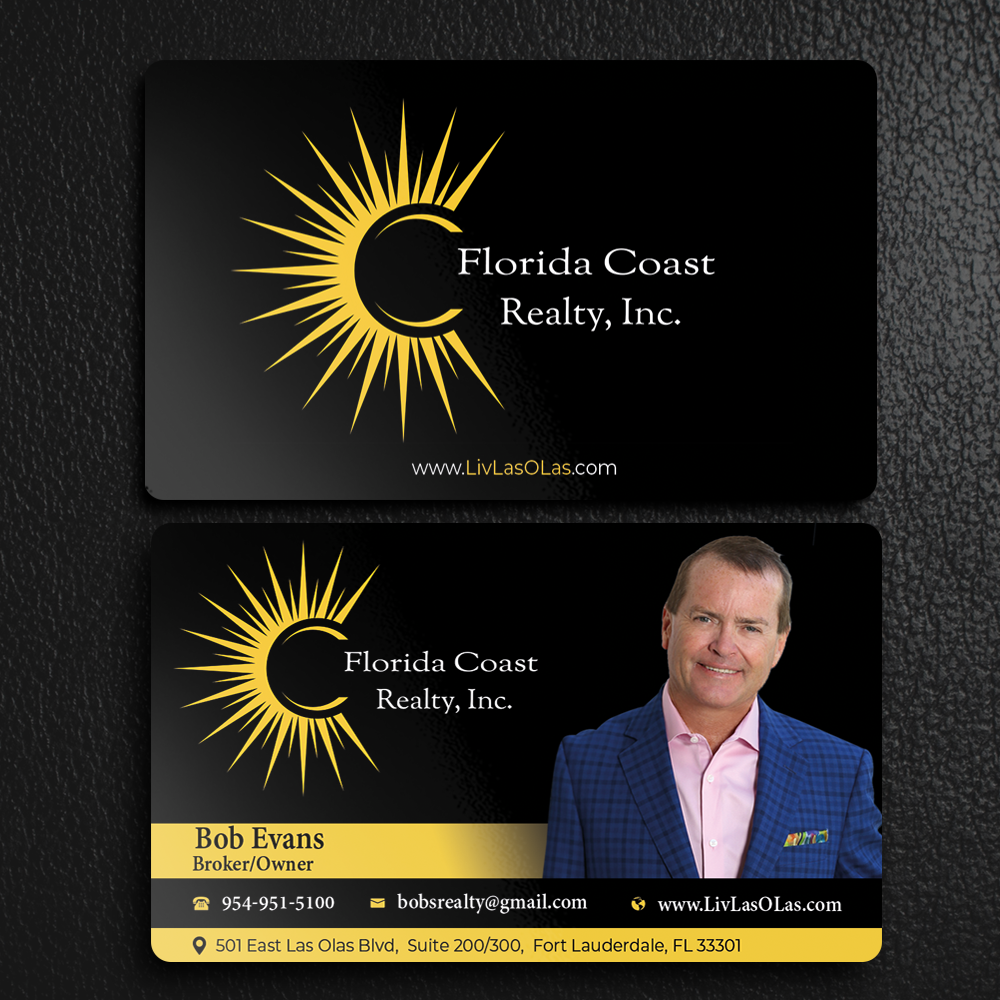Business Card Design by HelloGraphix for Florida Coast Realty, Inc.  | Design: #26486905
