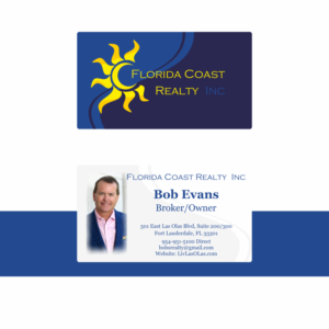 Business Card Design by axa for Florida Coast Realty, Inc.  | Design: #26495730