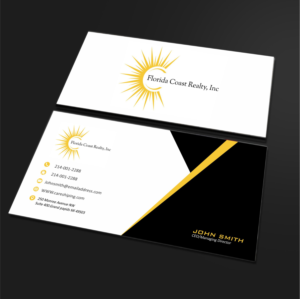 Business Card Design by Crea8iveMind for Florida Coast Realty, Inc.  | Design: #26494926