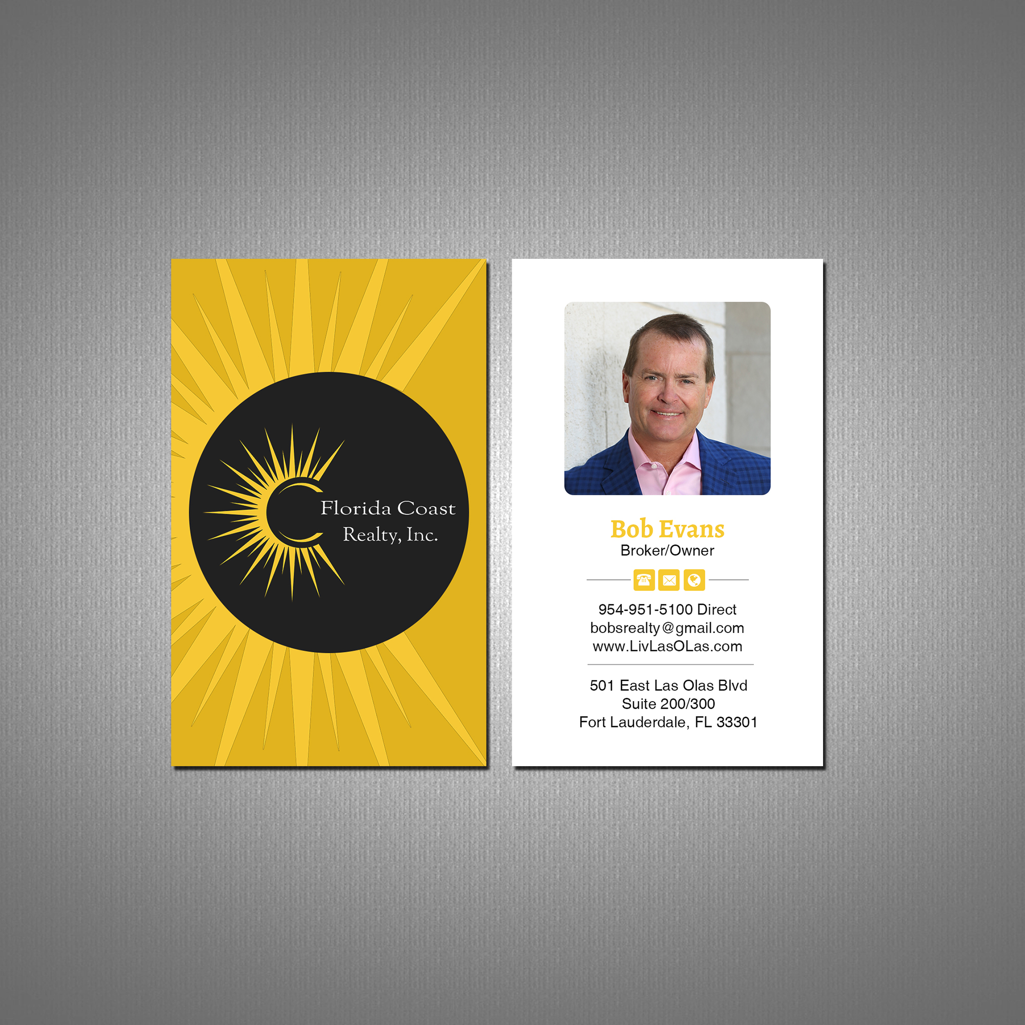 Business Card Design by Creations Box 2015 for Florida Coast Realty, Inc.  | Design #26514072